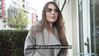 Hot babysitter Miriam More gets fucked by stranger in her apartment