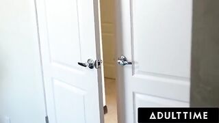 The voyeuristic MILF Alexis Fawx scissored with her teen neighbor Carter Cruise