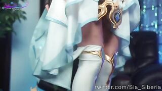 Genshin Lumine explores the anal sex world with stunning Sia Siberia in 4K