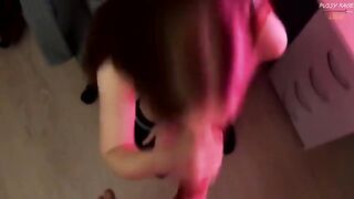 A mini-skirt seduced her roommate and they engaged in passionate sex
