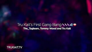 First gang bang for sexy Latina Tru Kait