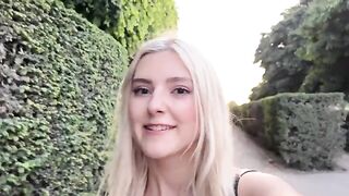 Short time hookup with a guy in Paris, and he cum on my face - Eva Elfie