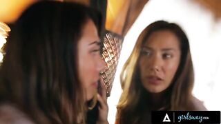 A beauty and her wife have a passionate sex holiday in a rented cabin