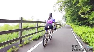 A couple engaged in cycling and got up to sex