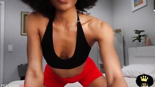 Stepmom catches you jerking off and finishes with a bang in this steamy JOI scene