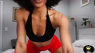 Stepmom catches you jerking off and finishes with a bang in this steamy JOI scene