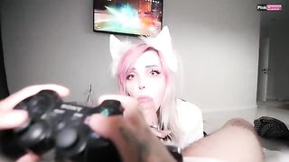 I play Genshin Impact while my pretty babe fucks me