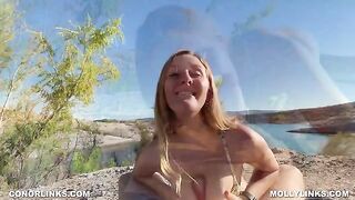 Epic big booty slut gets plugged and fucked on an epic hike