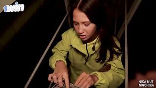 A girl made a daring sex toy choice under the bridge, inspired by Nika Nut’s bold spirit