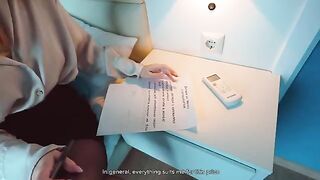 The girl did not read the lease and paid with her pussy, getting fucked hard