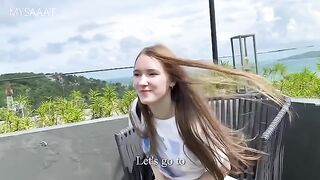 Met a cute girl on vacation and fucked her in hotel room