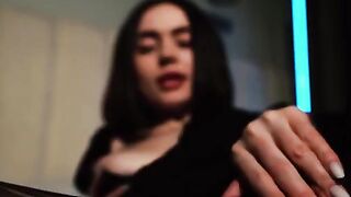 A sexy girl with big boobs gets her pussy oiled and fucked