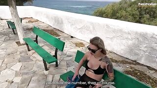 A hot chick cheats on her fiancé 3 days before the wedding in Greece