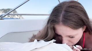 A girl cheated on her boyfriend with his friend on a yacht in a steamy encounter