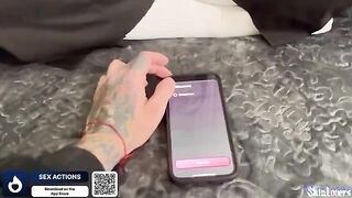 The guy convinced the girl to have sex by using the "Sex Actions" application