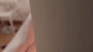 A pretty woman received a massage from her neighbor at home
