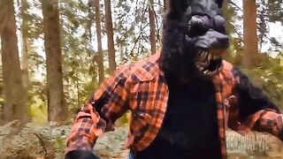 After a date, the guy turned a girl into a wolf and fucked her