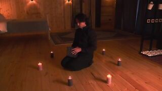The priest exorcised a demon from the body of a hot MILF