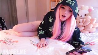 Found step mom's porn and stole her panties, a spicy role-play scene