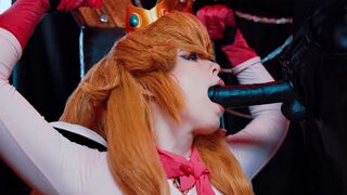 Bowser fucked Princess Peach hard with his big black dick