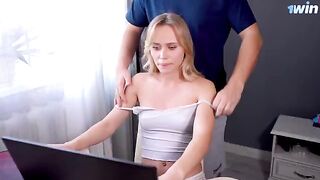 The stepsister, a popular streamer, received a massage and more