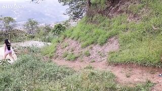 A hot Latina MILF gets spied on while running with her amazing ass