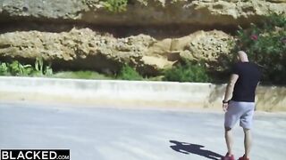 Blonde hottie Venera gets her cunt smashed by BBCs in intense DP action