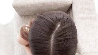 Unrivaled close-up handjob and blowjob from the most gorgeous Asian babe ever