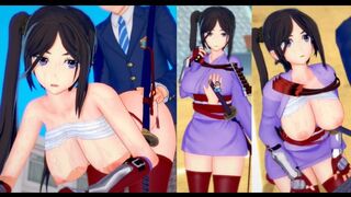 Game Koikatsu! ]Have sex with Big tits DanMachi Yamato Mikoto's 3DCG erotic anime video