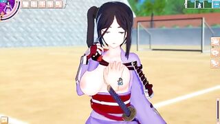 Game Koikatsu! ]Have sex with Big tits DanMachi Yamato Mikoto's 3DCG erotic anime video