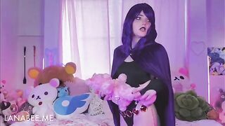 Raven messes around with Starfire’s toys in a playful way