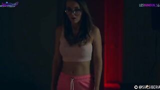 Halloween scary sex story featuring Sia Siberia in a strapon scene