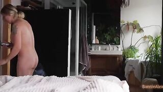Alex caught Bonnie masturbating and he helped her with passion