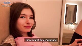 A young girl gets fucked on camera after being asked if she is being filmed