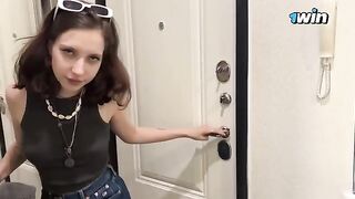 A cute Ukrainian girl was in a tough spot, so I took her in for the night