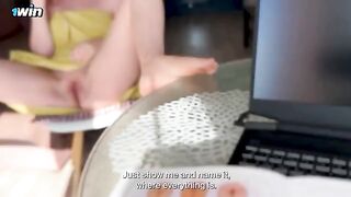 Stepmom explained to the stepson the structure of the clitoris