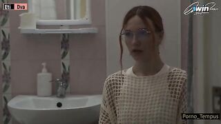 A cute Russian schoolgirl was fucked by her stepdad and his friend