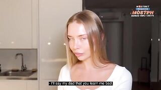 My dad doesn't need to know about my hot tutor, the slut