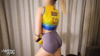 A hot game of volleyball with a sexy twist, featuring Mysterious Kathy’s stunning curves!