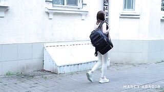 Girl gets fucked in the hostel by a stranger
