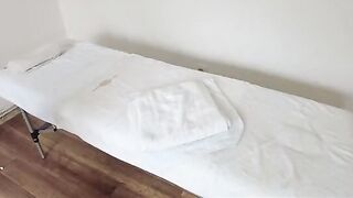 Masseur fucked a naive girl while her husband waited outside