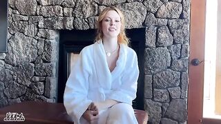 Redhead bridesmaid got locked out of her room before the wedding and had to seduce for help