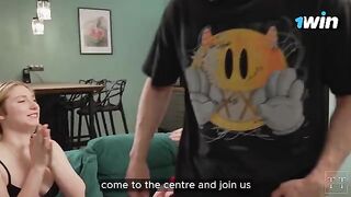 A cute girl celebrated her birthday with a passionate threesome by hot teens