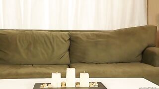 A beautiful woman with big boobs wearing a black dress got fucked hard