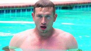 I wanted to soak up some sun and ended up having sex in the pool