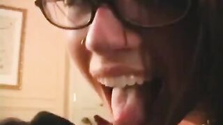 The fool enjoyed glasses and the fact that they allowed to suck dick