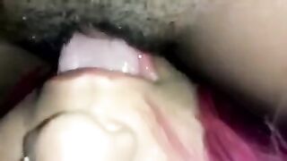 The guy forced the girl to eat his cock while filming