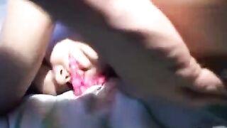 A beautiful Russian girl is fucking with her boyfriend in the hostel