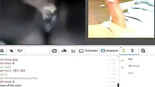 A wife gets her husband's cock on webcam show