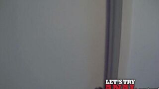 Cute woman Kitty Jane fucked in her tight ass